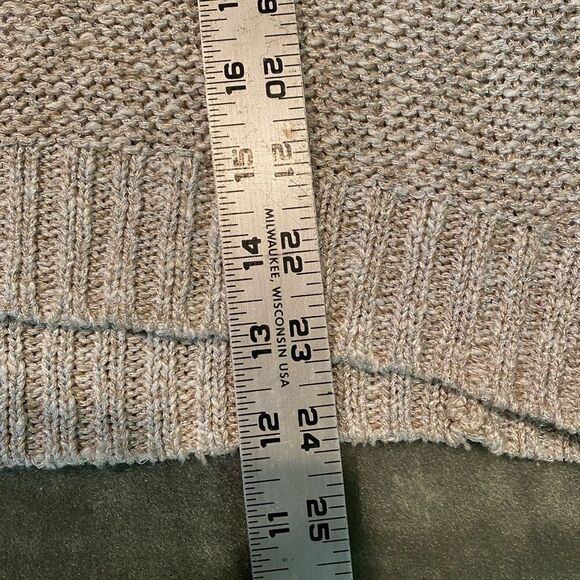 #510 ALICE + OLIVIA Linen Metallic Blend Loose Fit Sweater - Picture 12 of 12